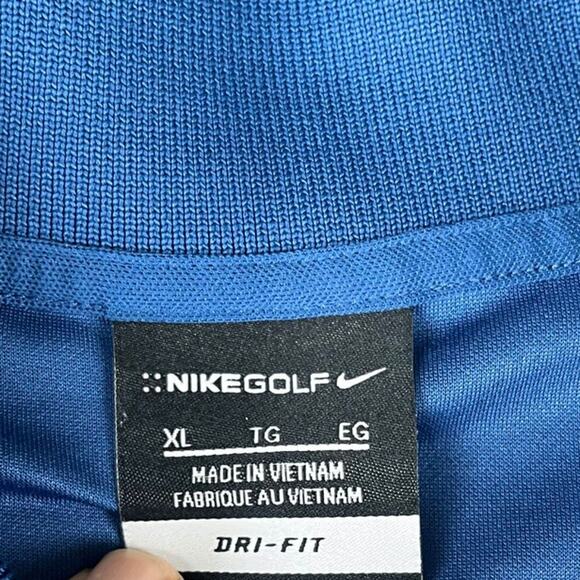 Men’s Nike XL Royal Blue Dri-FIT Golf Polo Shirt – Excellent Condition - Picture 3 of 10
